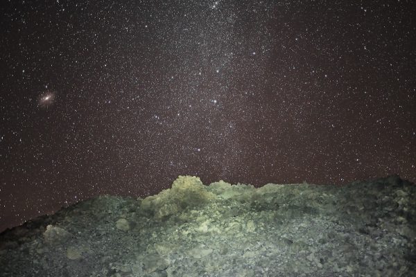 Cielo nocturno desde el refugio de Altavista